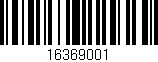 Código de barras (EAN, GTIN, SKU, ISBN): '16369001'