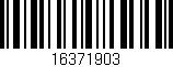Código de barras (EAN, GTIN, SKU, ISBN): '16371903'