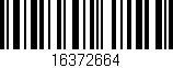 Código de barras (EAN, GTIN, SKU, ISBN): '16372664'
