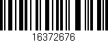 Código de barras (EAN, GTIN, SKU, ISBN): '16372676'