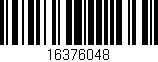 Código de barras (EAN, GTIN, SKU, ISBN): '16376048'