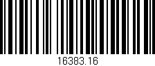Código de barras (EAN, GTIN, SKU, ISBN): '16383.16'