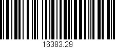 Código de barras (EAN, GTIN, SKU, ISBN): '16383.29'