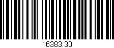 Código de barras (EAN, GTIN, SKU, ISBN): '16383.30'