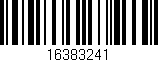 Código de barras (EAN, GTIN, SKU, ISBN): '16383241'