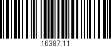Código de barras (EAN, GTIN, SKU, ISBN): '16387.11'