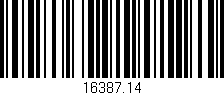 Código de barras (EAN, GTIN, SKU, ISBN): '16387.14'
