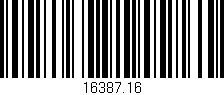 Código de barras (EAN, GTIN, SKU, ISBN): '16387.16'