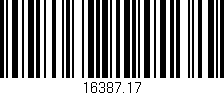 Código de barras (EAN, GTIN, SKU, ISBN): '16387.17'