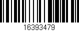 Código de barras (EAN, GTIN, SKU, ISBN): '16393479'