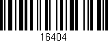 Código de barras (EAN, GTIN, SKU, ISBN): '16404'