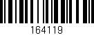 Código de barras (EAN, GTIN, SKU, ISBN): '164119'