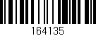 Código de barras (EAN, GTIN, SKU, ISBN): '164135'