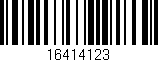 Código de barras (EAN, GTIN, SKU, ISBN): '16414123'