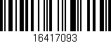 Código de barras (EAN, GTIN, SKU, ISBN): '16417093'