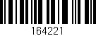 Código de barras (EAN, GTIN, SKU, ISBN): '164221'