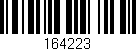 Código de barras (EAN, GTIN, SKU, ISBN): '164223'