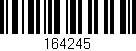Código de barras (EAN, GTIN, SKU, ISBN): '164245'