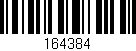 Código de barras (EAN, GTIN, SKU, ISBN): '164384'