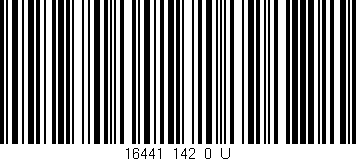 Código de barras (EAN, GTIN, SKU, ISBN): '16441_142_0_U'