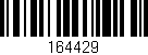 Código de barras (EAN, GTIN, SKU, ISBN): '164429'