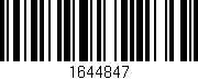 Código de barras (EAN, GTIN, SKU, ISBN): '1644847'