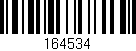 Código de barras (EAN, GTIN, SKU, ISBN): '164534'
