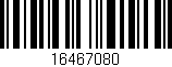 Código de barras (EAN, GTIN, SKU, ISBN): '16467080'