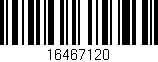 Código de barras (EAN, GTIN, SKU, ISBN): '16467120'