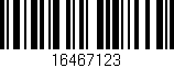 Código de barras (EAN, GTIN, SKU, ISBN): '16467123'