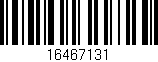 Código de barras (EAN, GTIN, SKU, ISBN): '16467131'