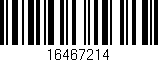 Código de barras (EAN, GTIN, SKU, ISBN): '16467214'