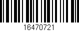 Código de barras (EAN, GTIN, SKU, ISBN): '16470721'