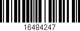 Código de barras (EAN, GTIN, SKU, ISBN): '16484247'