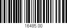 Código de barras (EAN, GTIN, SKU, ISBN): '16485.00'