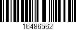 Código de barras (EAN, GTIN, SKU, ISBN): '16486562'