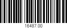 Código de barras (EAN, GTIN, SKU, ISBN): '16487.00'