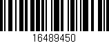 Código de barras (EAN, GTIN, SKU, ISBN): '16489450'