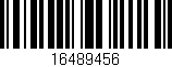 Código de barras (EAN, GTIN, SKU, ISBN): '16489456'