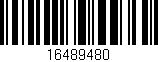 Código de barras (EAN, GTIN, SKU, ISBN): '16489480'