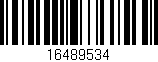 Código de barras (EAN, GTIN, SKU, ISBN): '16489534'