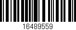 Código de barras (EAN, GTIN, SKU, ISBN): '16489559'