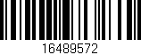 Código de barras (EAN, GTIN, SKU, ISBN): '16489572'