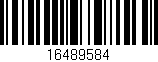 Código de barras (EAN, GTIN, SKU, ISBN): '16489584'