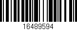 Código de barras (EAN, GTIN, SKU, ISBN): '16489594'