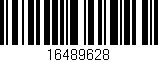 Código de barras (EAN, GTIN, SKU, ISBN): '16489628'