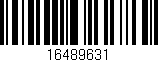 Código de barras (EAN, GTIN, SKU, ISBN): '16489631'