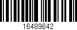 Código de barras (EAN, GTIN, SKU, ISBN): '16489642'