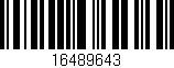 Código de barras (EAN, GTIN, SKU, ISBN): '16489643'