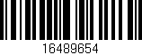 Código de barras (EAN, GTIN, SKU, ISBN): '16489654'